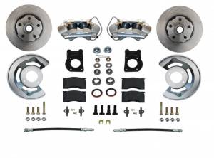 LEED Brakes - LEED Brakes Front Disc Brake Conversion Kit Spindle Mount 65-69 Ford Mustang, Falcon, Fairlane, Cougar - FC0001SM