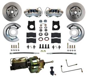 LEED Brakes - LEED Brakes Power Disc Brake Conversion 64.5-66 Ford Automatic Trans - 4 Piston - FC0001-H405A