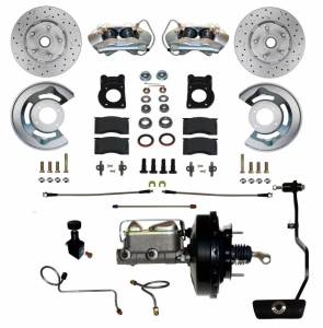 LEED Brakes - LEED Brakes Power Disc Brake Conversion 1970 Mustang with Automatic Transmission | 4 Piston Caliper MaxGrip XDS Rotors - FC0003-3405AX