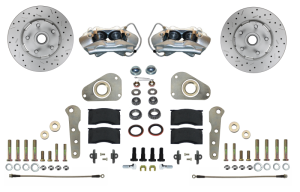 LEED Brakes - LEED Brakes Front Disc Brake Conversion Kit Spindle Mount | MaxGrip XDS Rotors - FC0025SMX