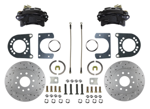 LEED Brakes - LEED Brakes Rear Disc Brake Conversion Kit - MaxGrip XDS - Black Powder Coated Calipers - Ford 9in Large bearing - BRC0002X