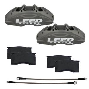 LEED Brakes - LEED Brakes MaxGrip Lite 4 Piston Aluminum Calipers | Caliper Upgrade for 1964-67 Mustang - CC0005