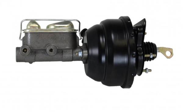 LEED Brakes - LEED Brakes 8 inch Dual Diaphragm power brake booster with bracket, 1 inch bore master cylinder (Black) - FC0019HK