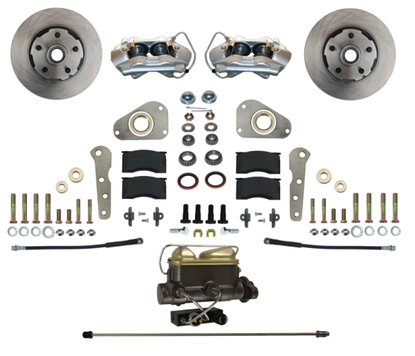 LEED Brakes - LEED Brakes Manual Front Disc Brake Conversion Ford Full Size 4 Piston - FC0025-405