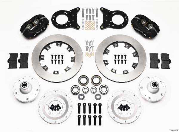 Wilwood - Wilwood Forged Dynalite Front Kit 12.19in 1965-1969 Mustang Disc & Drum Spindle - 140-11072