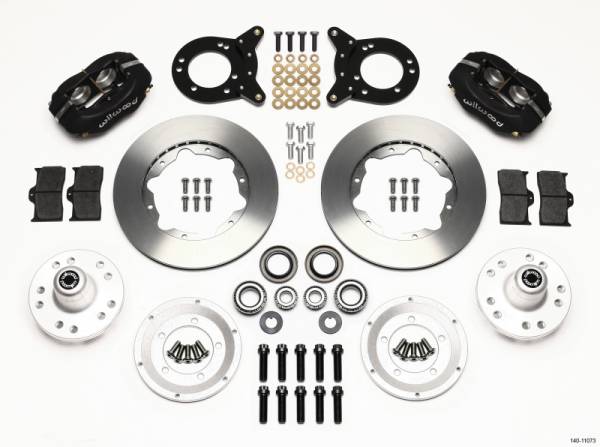 Wilwood - Wilwood Forged Dynalite Front Kit 11.00in 1970-1973 Mustang Disc & Drum Spindle - 140-11073
