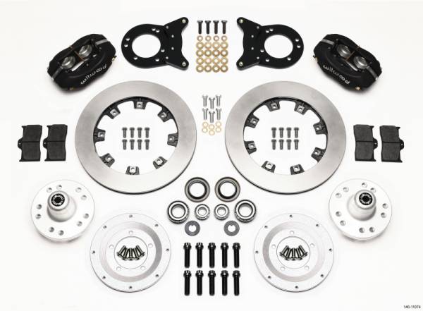 Wilwood - Wilwood Forged Dynalite Front Kit 12.19in 1970-1973 Mustang Disc & Drum Spindle - 140-11074