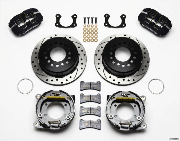 Wilwood - Wilwood Dynapro Low-Profile 11.00in P-Brake Kit Drilled New Big Ford 2.36in Offset - 140-11402-D