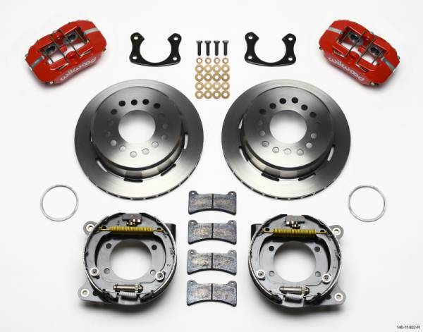 Wilwood - Wilwood Dynapro Low-Profile 11.00in P-Brake Kit - Red New Big Ford 2.36in Offset - 140-11402-R