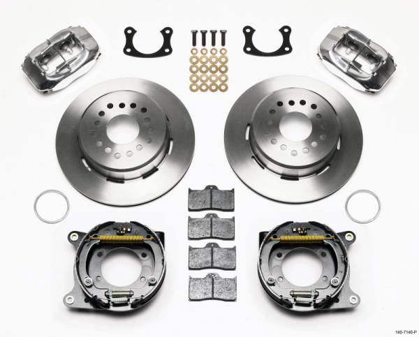 Wilwood - Wilwood Forged Dynalite P/S Park Brake Kit Polished New Big Ford 2.50in Offset - 140-7140-P