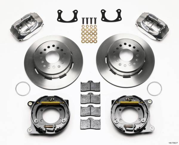 Wilwood - Wilwood Forged Dynalite P/S Park Brake Kit Polished New Big Ford 2.36in Offset - 140-7582-P