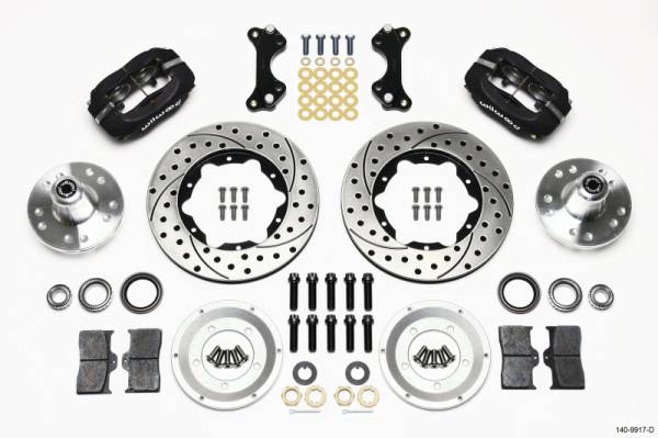 Wilwood - Wilwood Forged Dynalite Front Kit 11.00in Drilled WWE ProSpindle - 140-9917-D