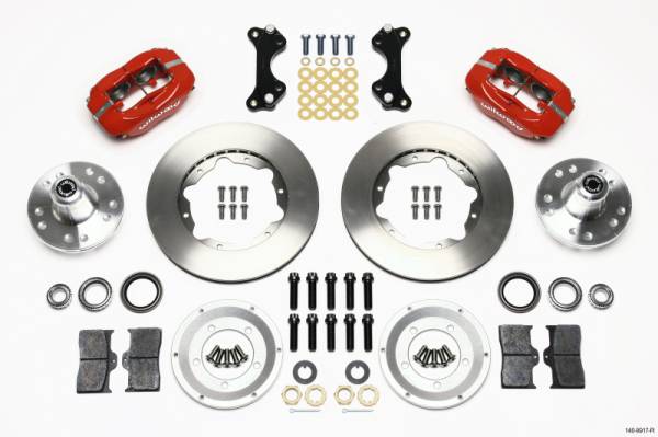 Wilwood - Wilwood Forged Dynalite Front Kit 11.00in Red WWE ProSpindle - 140-9917-R