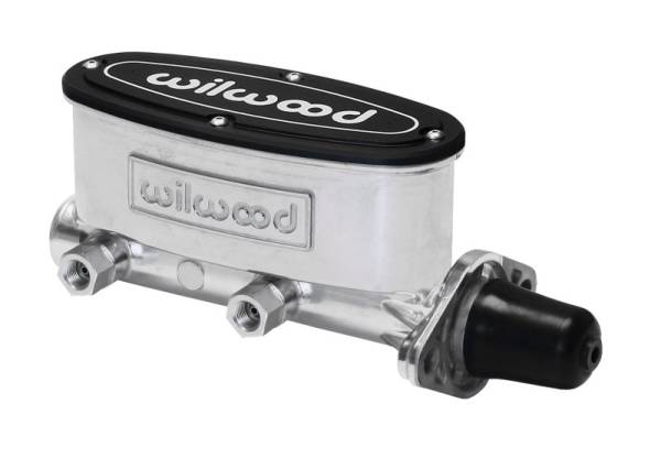 Wilwood - Wilwood High Volume Tandem Master Cylinder - 1in Bore Ball Burnished - 260-8555-P