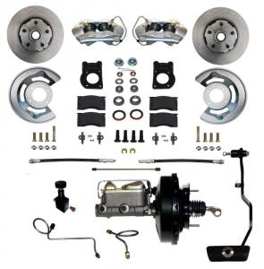 LEED Brakes Power Disc Brake Conversion 67-69 Ford with Automatic Transmission - 4Piston - FC0002-3405A