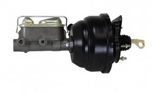 LEED Brakes 8 inch Dual Diaphragm power brake booster with bracket, 1 inch bore master cylinder (Black) - FC0019HK