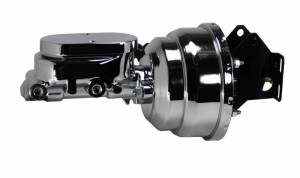 LEED Brakes - LEED Brakes 8 inch Dual power booster , 1 inch Bore Flat Top master with Adjustable Valve (Chrome) - G9F05 - Image 2
