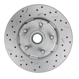 LEED Brakes - LEED Brakes Manual Front Kit with Drilled Rotors and Red Powder Coated Calipers - RFC0001-405X - Image 4