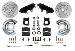 LEED Brakes Spindle Kit with Drilled Rotors and Black Powder Coated Calipers - BFC0001SMX