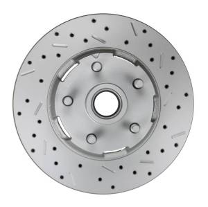 LEED Brakes - LEED Brakes Manual Front Kit with Drilled Rotors and Red Powder Coated Calipers - RFC0025-405X - Image 5