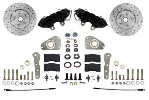 LEED Brakes Spindle Kit with Drilled Rotors and Black Powder Coated Calipers - BFC0025SMX