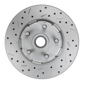 LEED Brakes - LEED Brakes Power Front Kit with Drilled Rotors and Red Powder Coated Calipers Ford Full Size 4 Piston - Y Block Cars - RFC0025-Y307X - Image 4