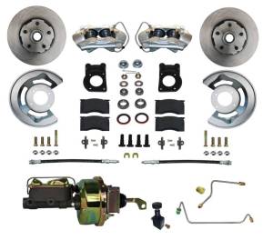 LEED Brakes Power Disc Brake Conversion 64.5-66 Ford Manual Transmission - 4 Piston - FC0001-H405M