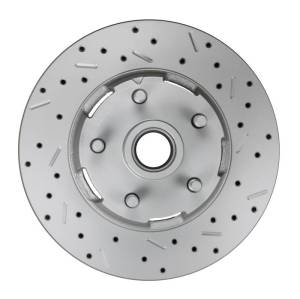 LEED Brakes - LEED Brakes MANUAL FRONT DISC BRAKE CONVERSION KIT WITH DRILLED ROTORS AND BLACK POWDER-COATED CALIPERS for 1962-69 Ford Fairlane, 1963-69 Falcon & Ranchero, 1963-69 Mercury Comet, 1964-69 Cyclone - BFC0001-4C7X - Image 4