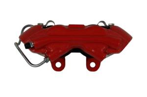 LEED Brakes - LEED Brakes MANUAL FRONT DISC BRAKE CONVERION KIT WITH DRILLED ROTORS AND RED POWDER COATED CALIPERS for 1962-69 Ford Fairlane, 1963-69 Falcon & Ranchero, 1963-69 Mercury Comet, 1964-69 Cyclone - RFC0001-4C7X - Image 2