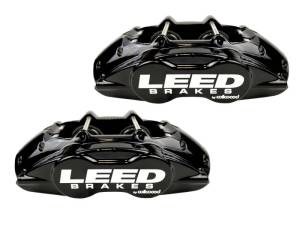 LEED Brakes - LEED Brakes MaxGrip Lite 4 Piston Front Disc Brake Conversion 64.5-66 Ford | Black Calipers - BFC0005-405X - Image 2