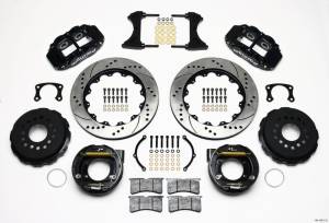 Wilwood Narrow Superlite 4R Rear P-Brk Kit 14.00in Drilled New Big Ford 2.50in Offset - 140-10012-D