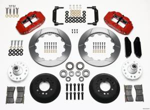 Wilwood Narrow Superlite 6R Front Hub Kit 12.88in Red 1968-1969 Mustang Disc Spindle - 140-10219-R