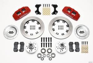 Wilwood Dynapro 6 Front Hub Kit 12.19in Red WWE ProSpindle - 140-10741-R