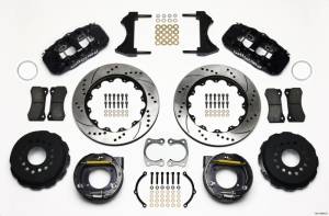 Wilwood AERO4 Rear P-Brake Kit 14.00in Drilled Big Ford New Style 2.36in Offset - 140-10944-D
