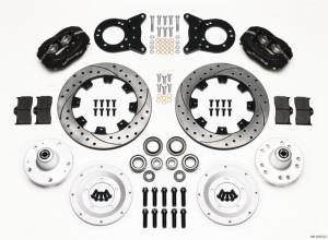 Wilwood Forged Dynalite Front Kit 12.19in Drilled 1965-1969 Mustang Disc & Drum Spindle - 140-11072-D