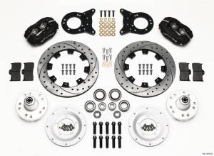 Wilwood Forged Dynalite Front Kit 12.19in Drilled 1970-1973 Mustang Disc & Drum Spindle - 140-11074-D