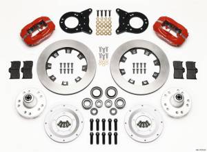 Wilwood Forged Dynalite Front Kit 12.19in Red 1970-1973 Mustang Disc & Drum Spindle - 140-11074-R