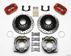 Wilwood Dynapro Low-Profile 11.00in P-Brake Kit Drill-Red New Big Ford 2.36in Offset - 140-11402-DR
