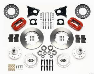 Wilwood - Wilwood Forged Dynalite Front Kit 11.00in Red AMC 71-76 OE Disc w/o Bendix Brakes - 140-11940-R - Image 1