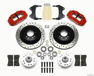 Wilwood Narrow Superlite 6R Front Hub & 1PC Rtr Kit 12.88in Dril -Red WWE ProSpindle - 140-12276-DR