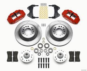 Wilwood Narrow Superlite 6R Front Hub & 1PC Rtr Kit 12.88in-Red WWE ProSpindle - 140-12276-R