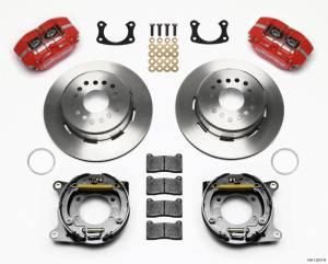 Wilwood Dynapro Dust-Boot P/S Park Brake Kit Red New Big Ford 2.50in Offset - 140-13207-R