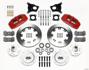 Wilwood Dynapro 6 Front Hub Kit 12.19in Red AMC 71-76 OE Disc w/o Bendix Brakes - 140-13554-R