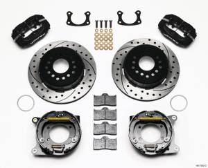 Wilwood Forged Dynalite P/S Park Brake Kit Drilled New Big Ford 2.36in Offset - 140-7582-D