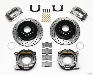 Wilwood Forged Dynalite P/S P-B Kit Drilled Polished New Big Ford 2.36in Offset - 140-7582-DP