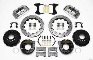 Wilwood Narrow Superlite 4R Rear P-Brk Kit 12.88in Drill Polish Big Ford New Style 2.36in Offset - 140-9218-DP