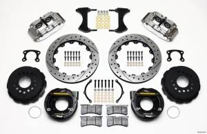 Wilwood Narrow Superlite 4R Rear P-Brk Kit 12.88in Drill Polish Big Ford New Style 2.50in Offset - 140-9219-DP