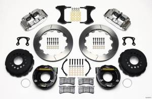 Wilwood Narrow Superlite 4R Rear P-Brk Kit 12.88in Polished Big Ford New Style 2.50in Offset - 140-9219-P