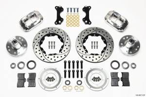 Wilwood Forged Dynalite Front Kit 11.00in Drilled-Polished WWE ProSpindle - 140-9917-DP