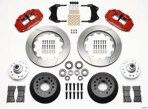 Wilwood Narrow Superlite 6R Front Hub Kit 14.00in Red WWE ProSpindle - 140-9920-R